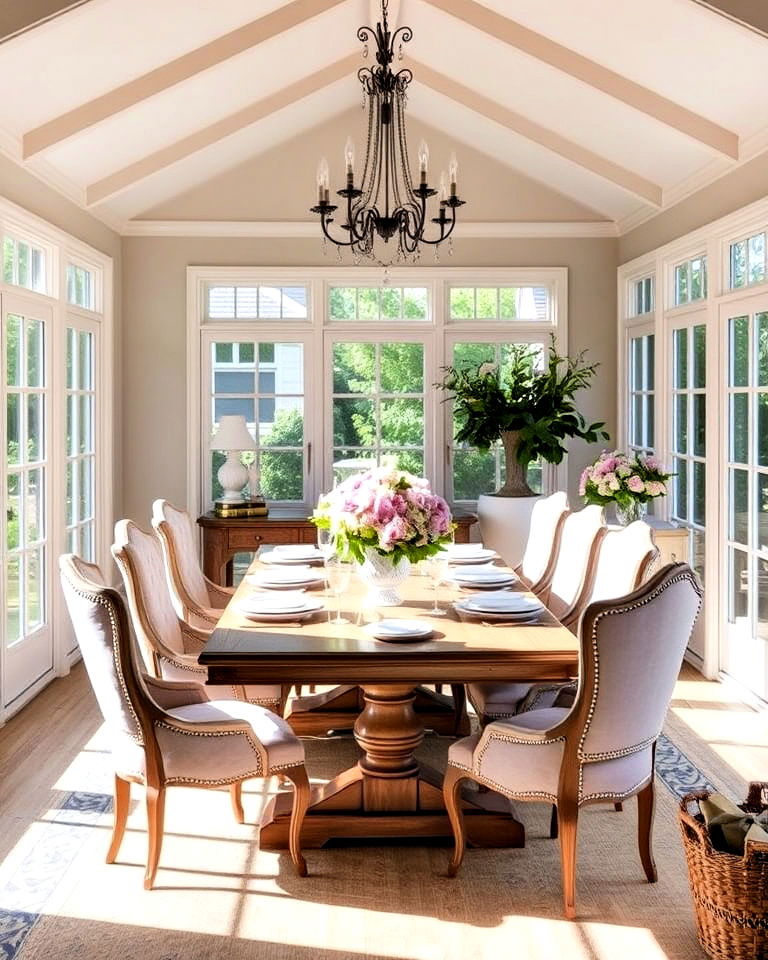 25 Sunroom Dining Room Ideas for Cozy Gatherings