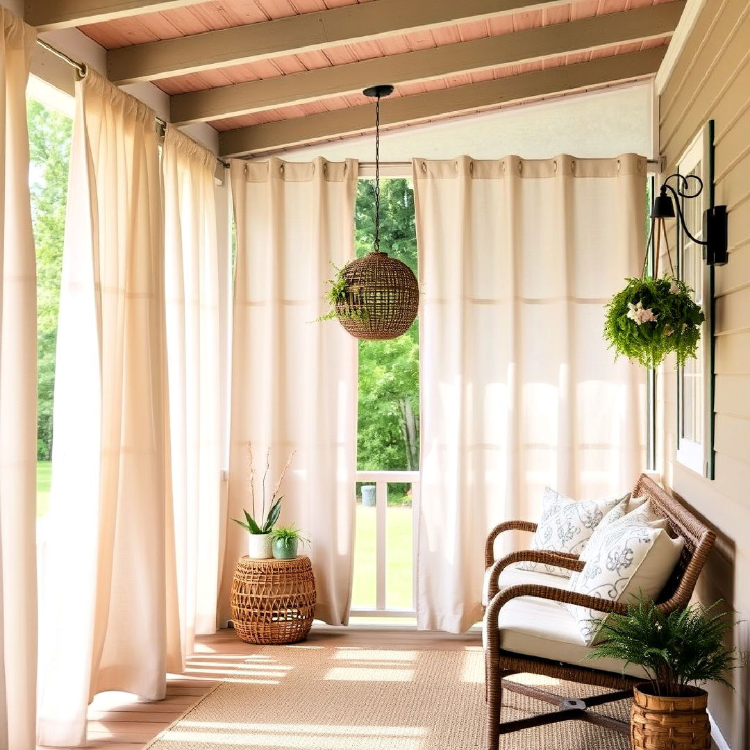 rustic outdoor curtains