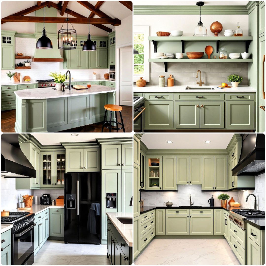 15 Sage Green and Black Kitchen Ideas for A Stylish Home