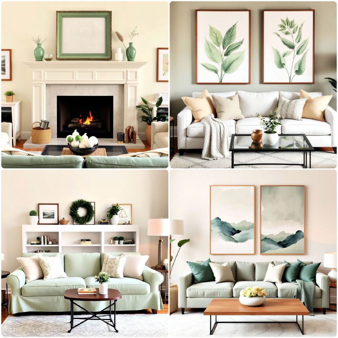 20 Sage Green and Cream Living Room Ideas To Get Inspired