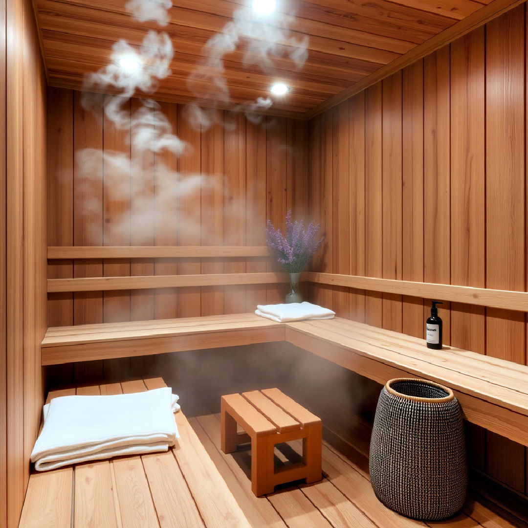 sauna with aromatherapy infusion