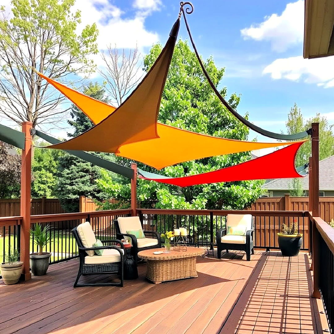 shade sail for an artistic touch