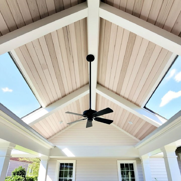 shiplap ceiling for a cozy gable roof