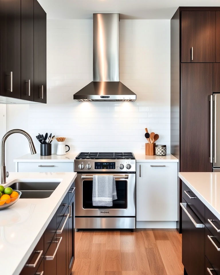 sleek and modern kitchen design