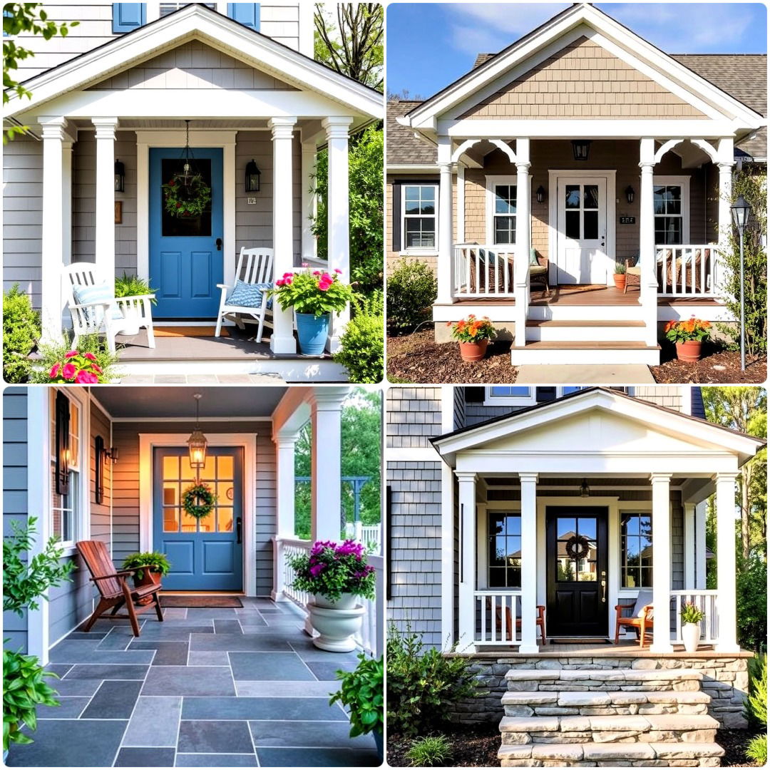 small cape cod front porch ideas