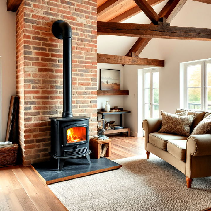 small living room wood burning stove