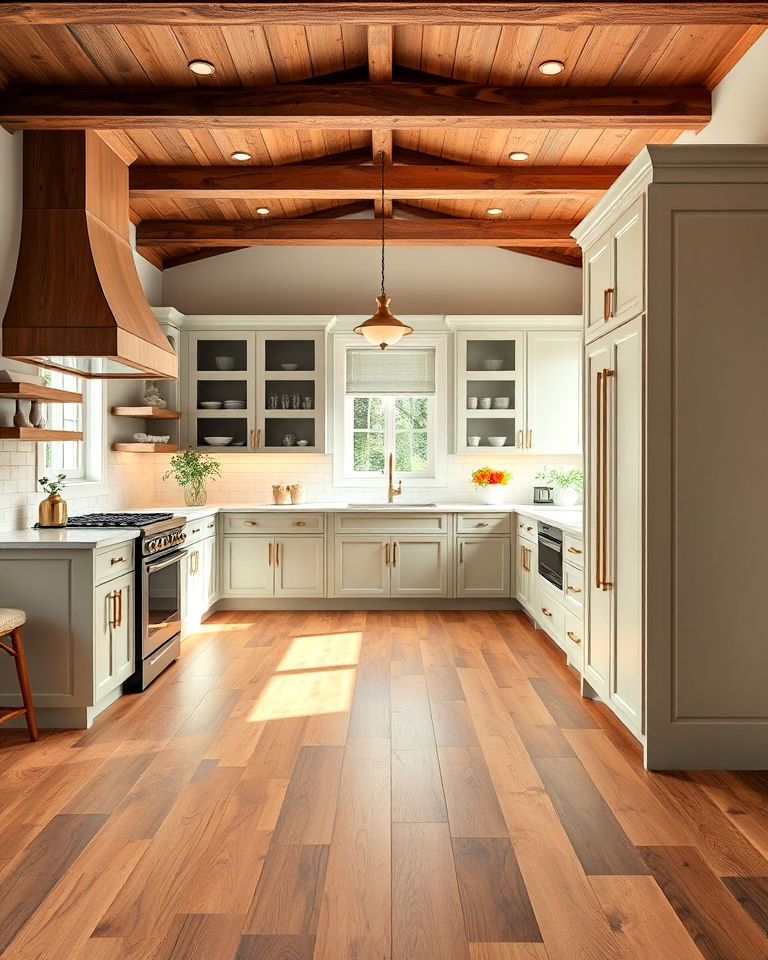 sophisticated light walnut flooring