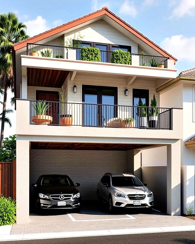 space saving multi level carport