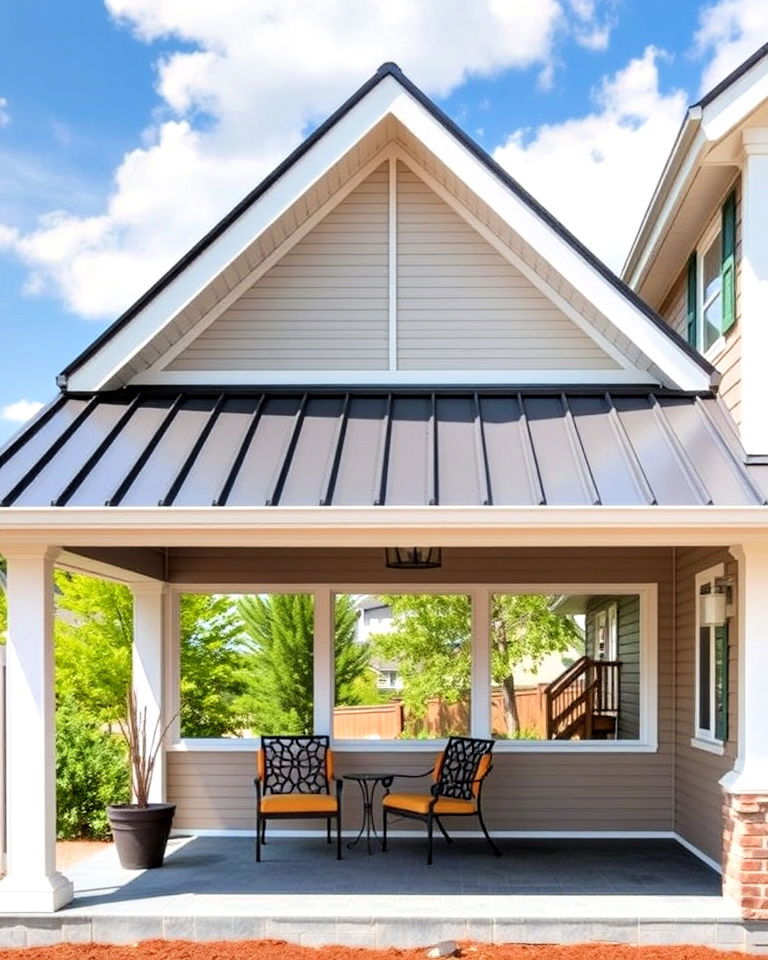 standing seam metal roof for modern look