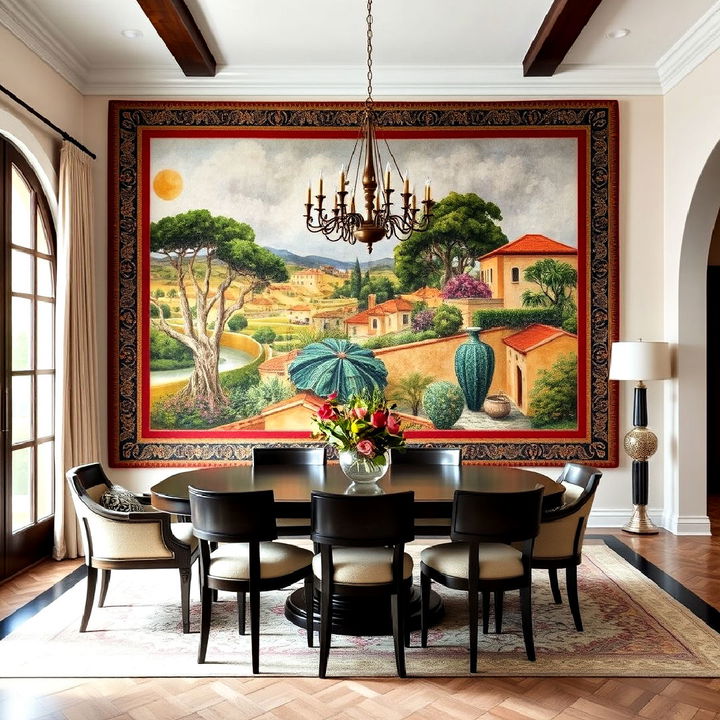 statement and large spanish dining room wall art