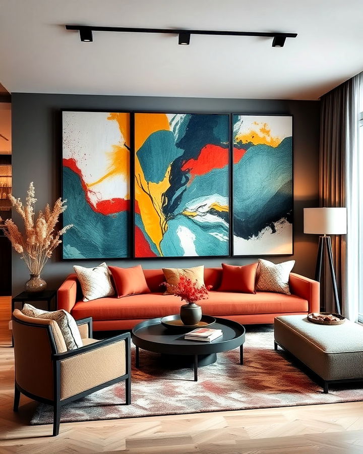 statement artwork for condo interior