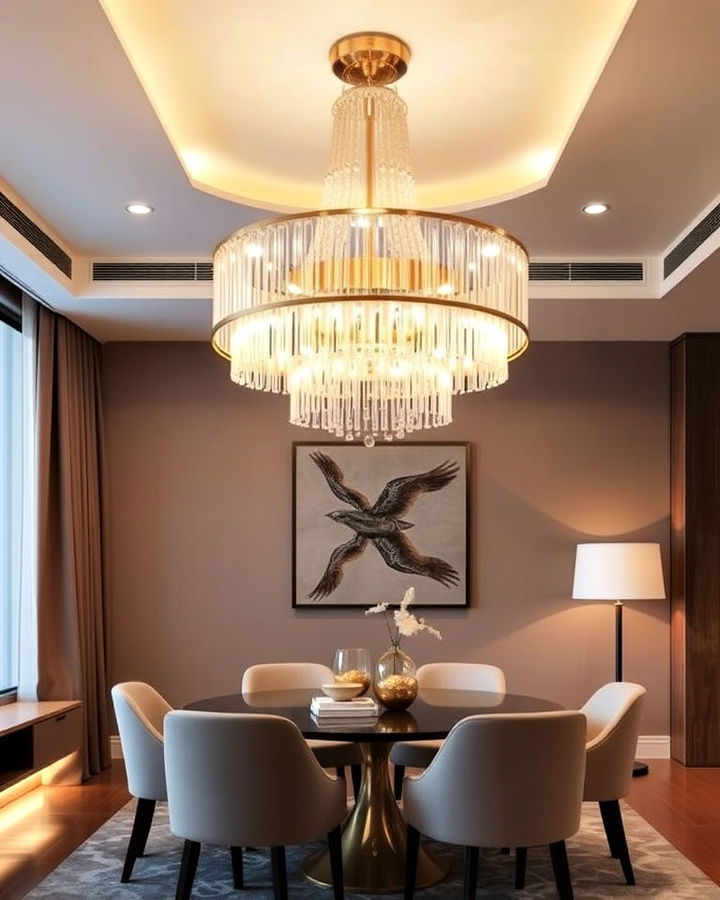 statement lighting fixtures condo interior design