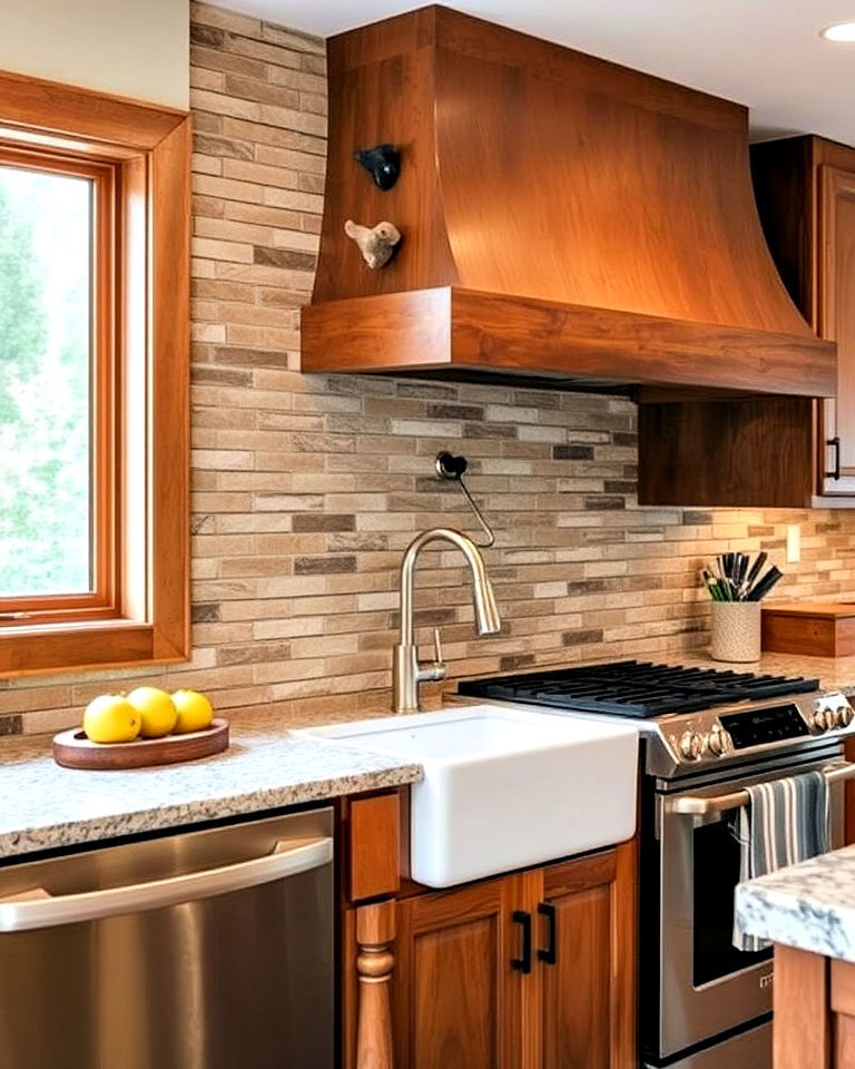 stone backsplash for kitchen