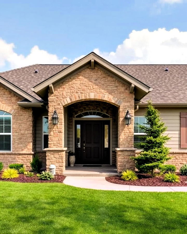 stone veneer accents for texture