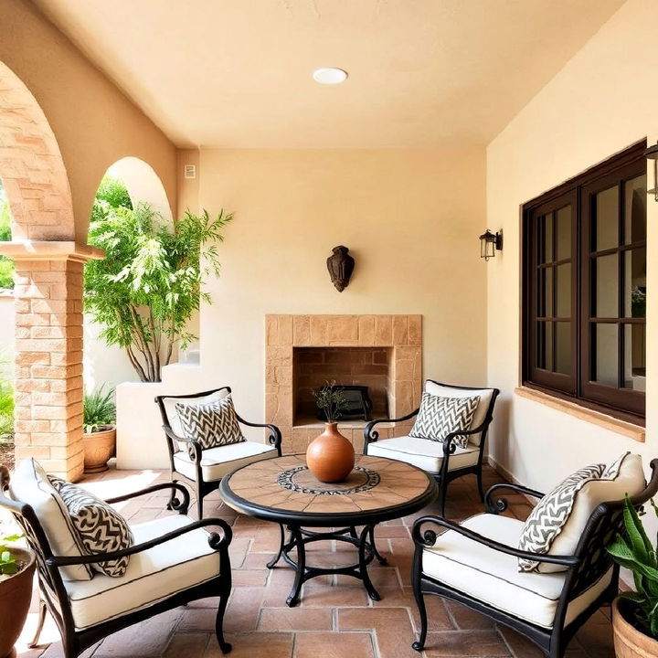 stucco walls to enhance a spanish style patio