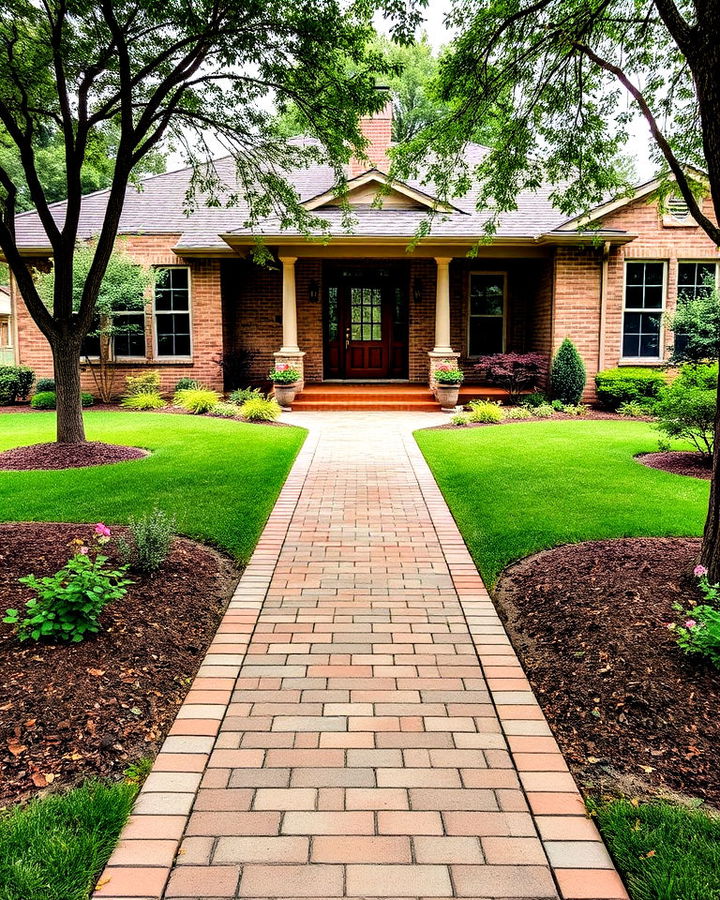 stylish paver walkway