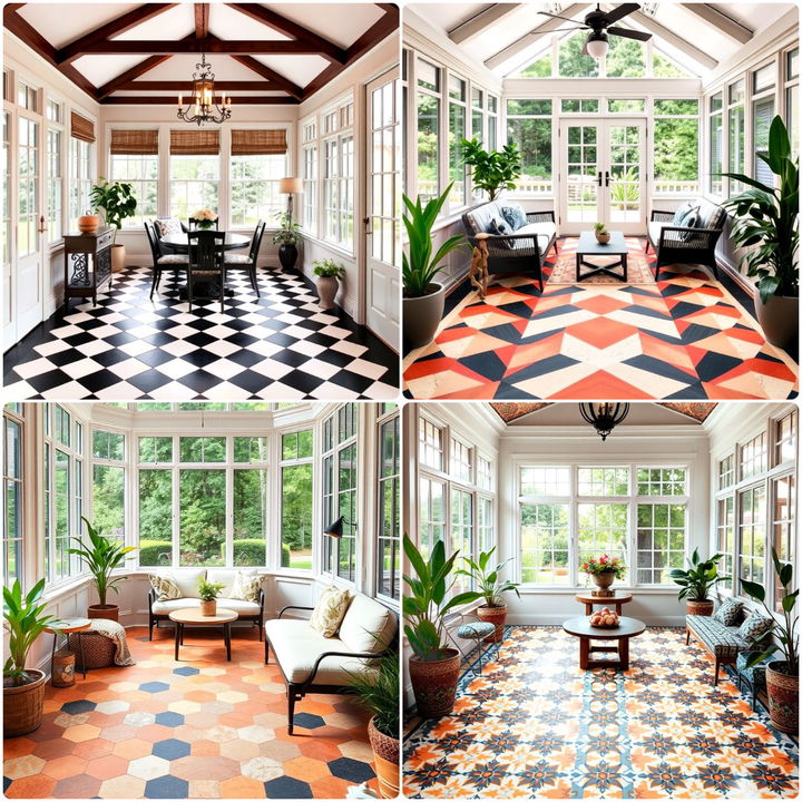 sunroom tile floor ideas