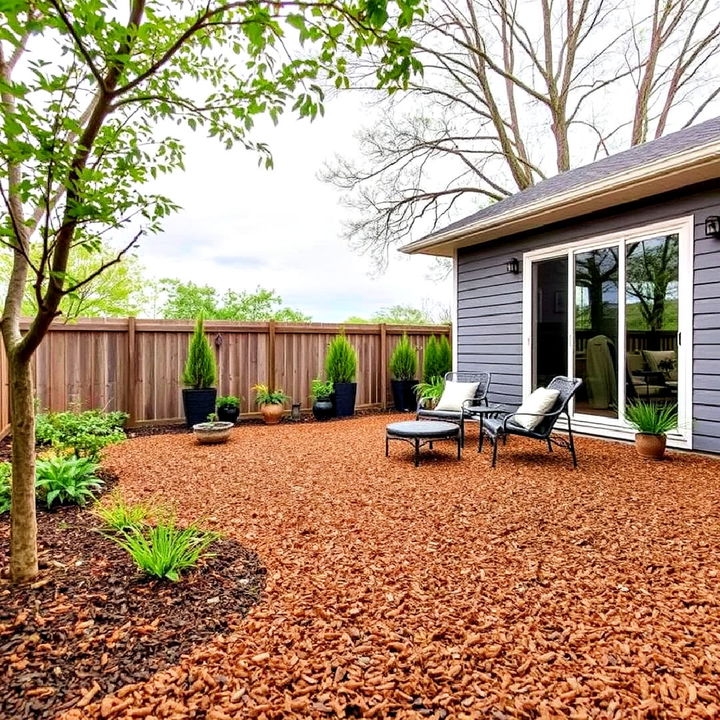 sustainable mulch patio for eco conscious living