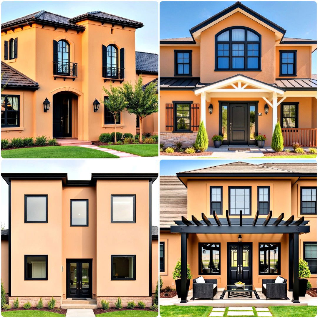 25 Tan Houses With Black Trim Design Ideas To Copy