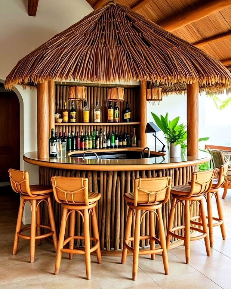 tiki bar setup