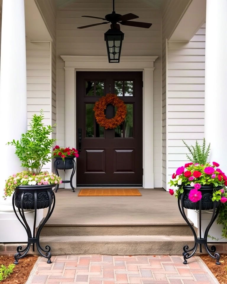 timeless wrought iron planters