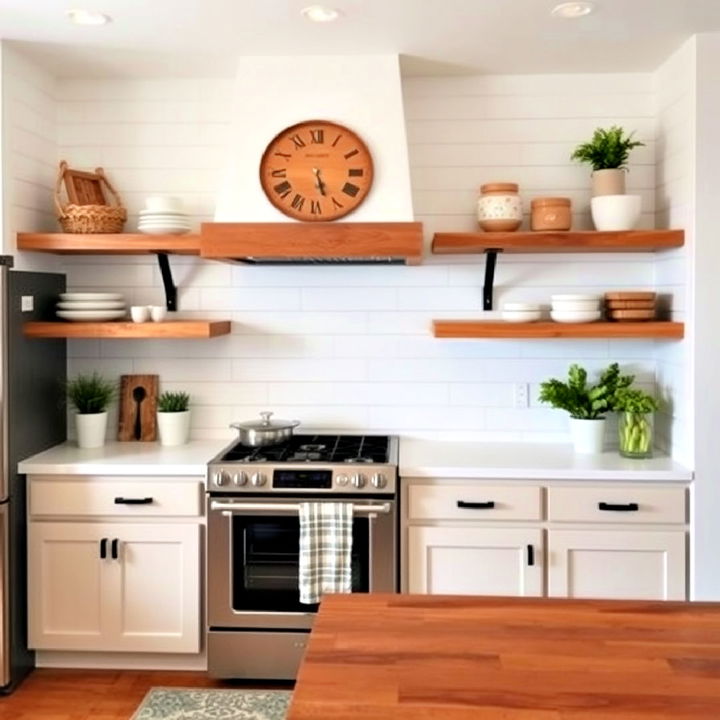 traditional shiplap flair backsplash