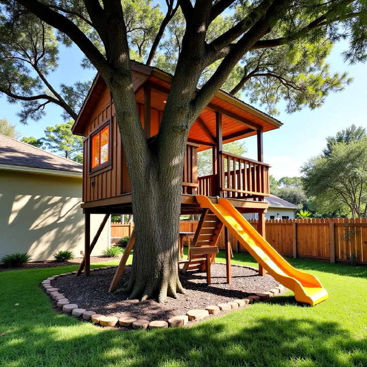 treehouse or elevated play structure design