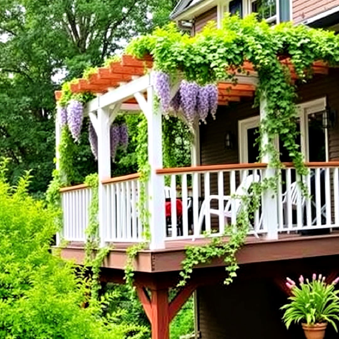 trellis and vines for 2nd floor deck
