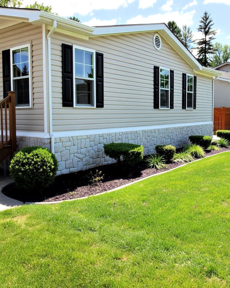 upgrade mobile home exterior skirting