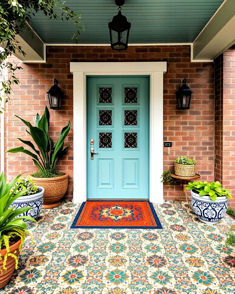 vibrant moroccan inspired tiles