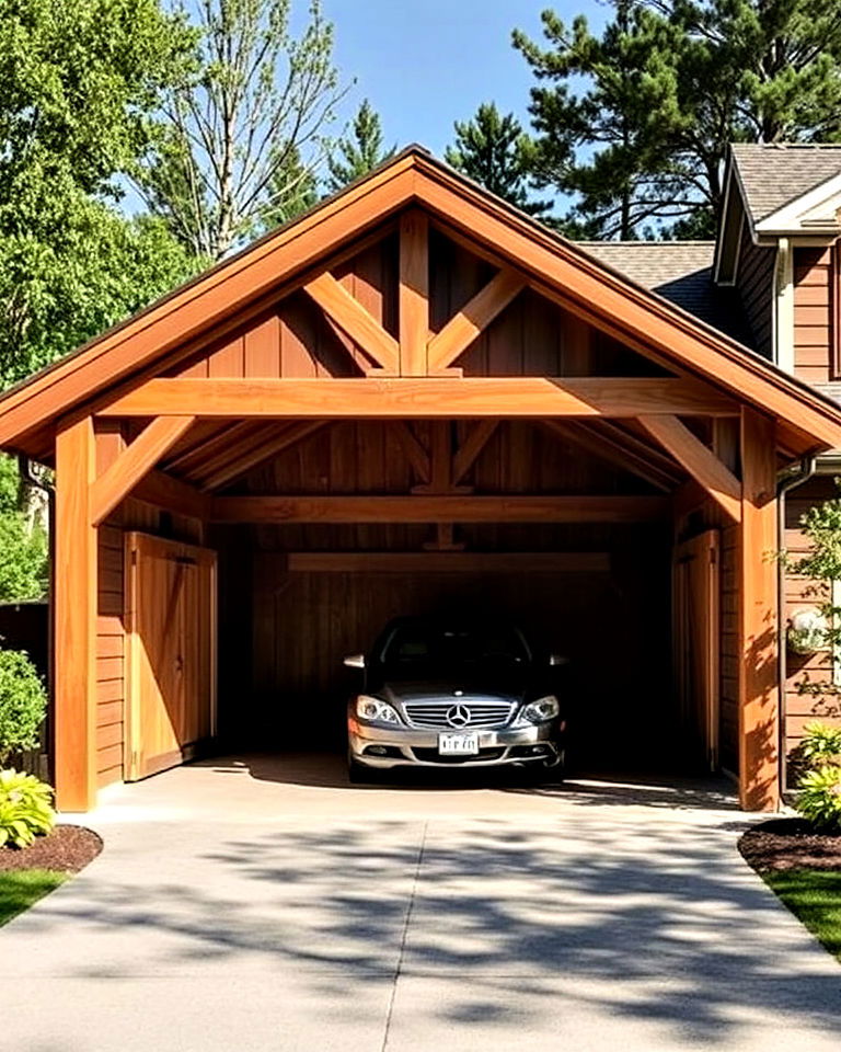 vintage carriage house inspired porch