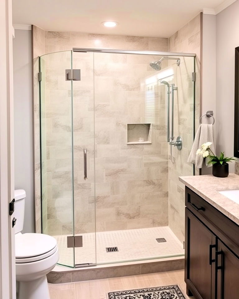 walk in shower for a mobile home bathroom