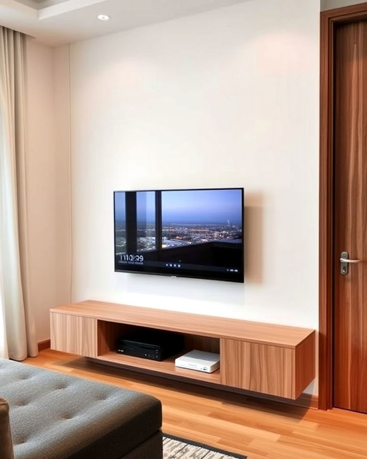 wall mounted tv units in compact condos