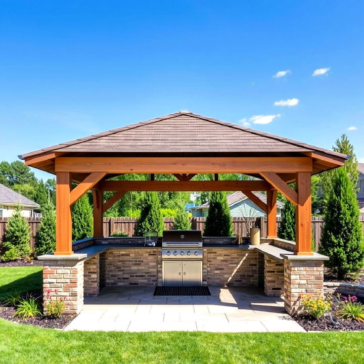 weatherproof bbq pavilion