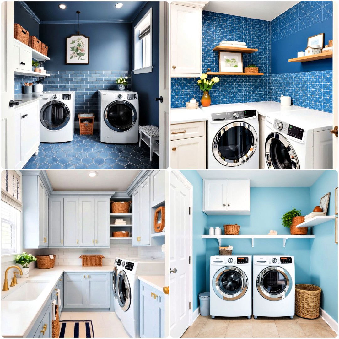 15 Blue Laundry Room Ideas for Function and Style