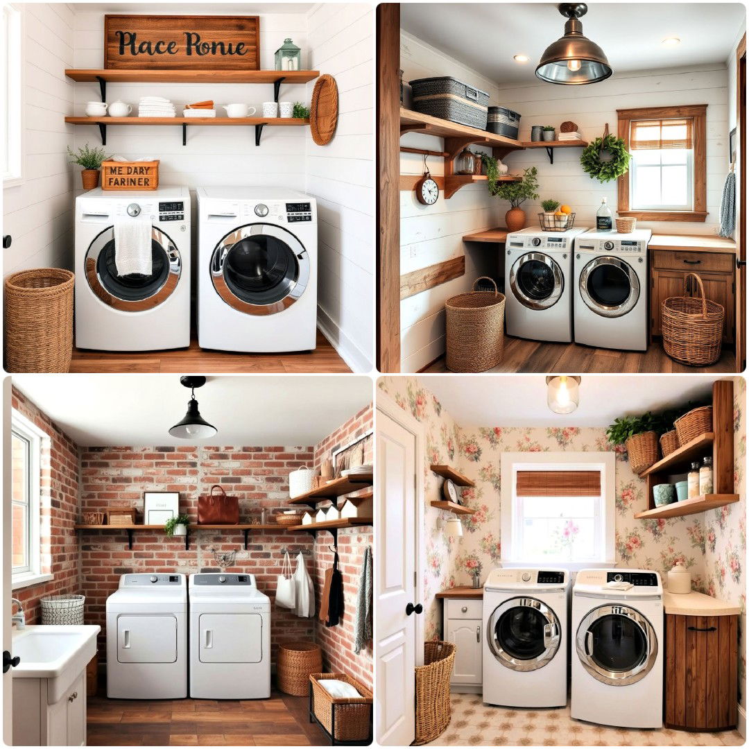 30 Farmhouse Laundry Room Ideas You’ll Love