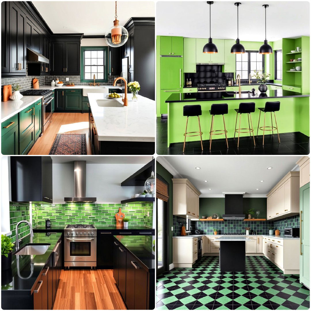 25 Green and Black Kitchen Ideas for A Unique Style