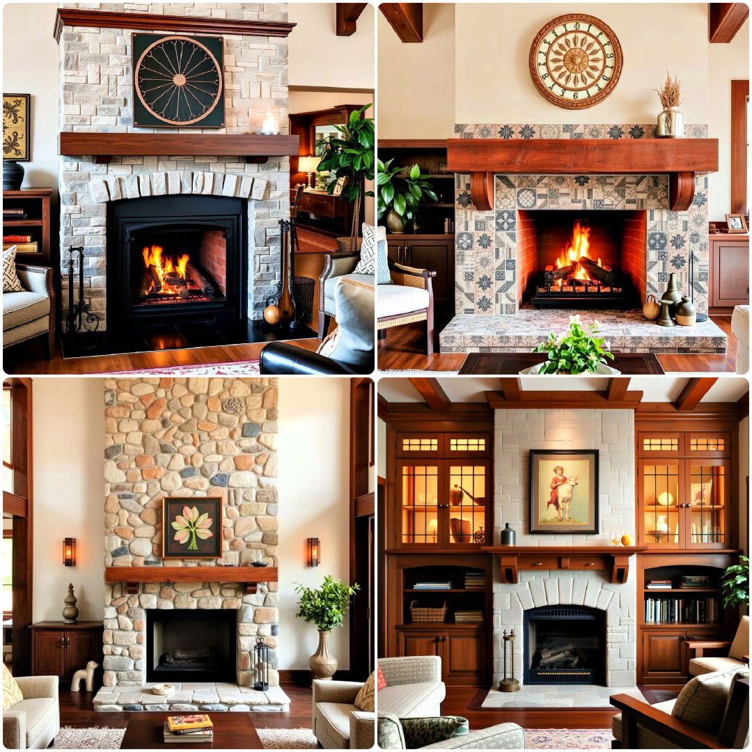 30 Craftsman-Style Fireplace Ideas for A Classic Look
