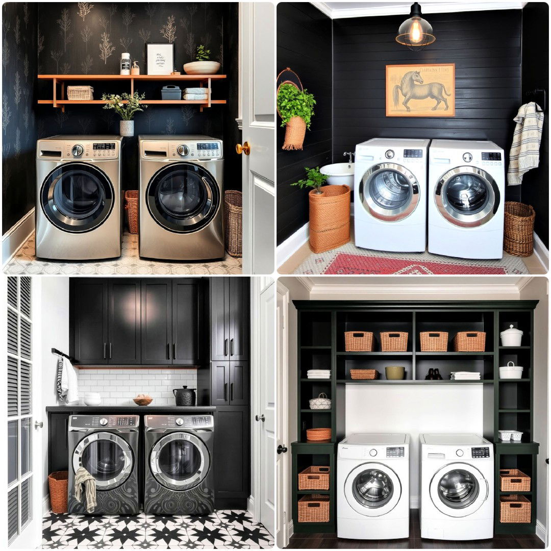 25 Dark & Moody Laundry Room Ideas You’ll Love