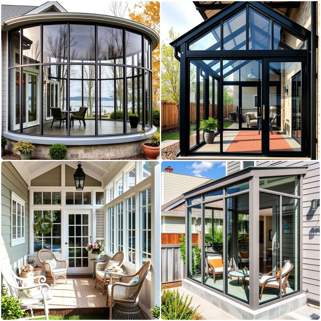 40 Glass Porch Ideas for Modern Homes