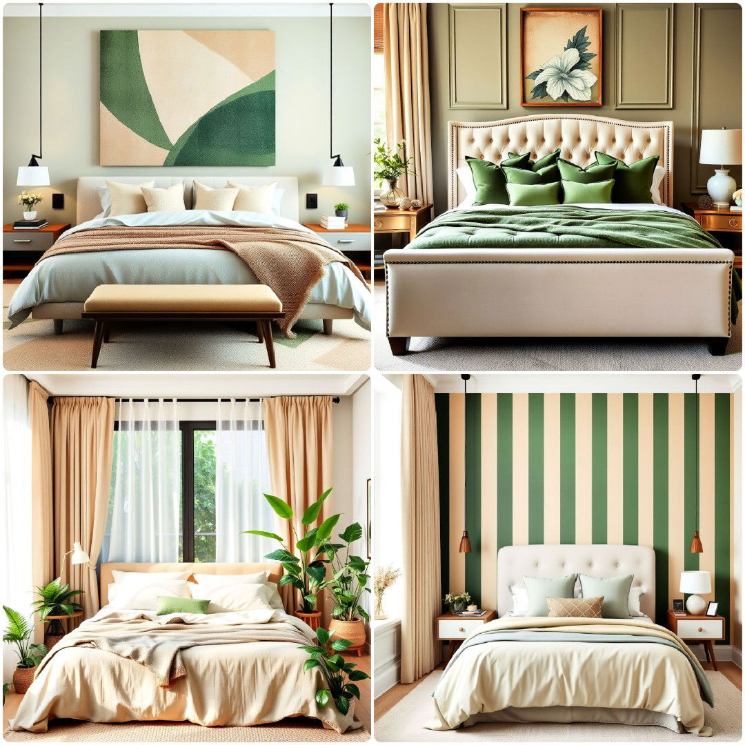 25 Green and Beige Bedroom Ideas with Minimalist Style