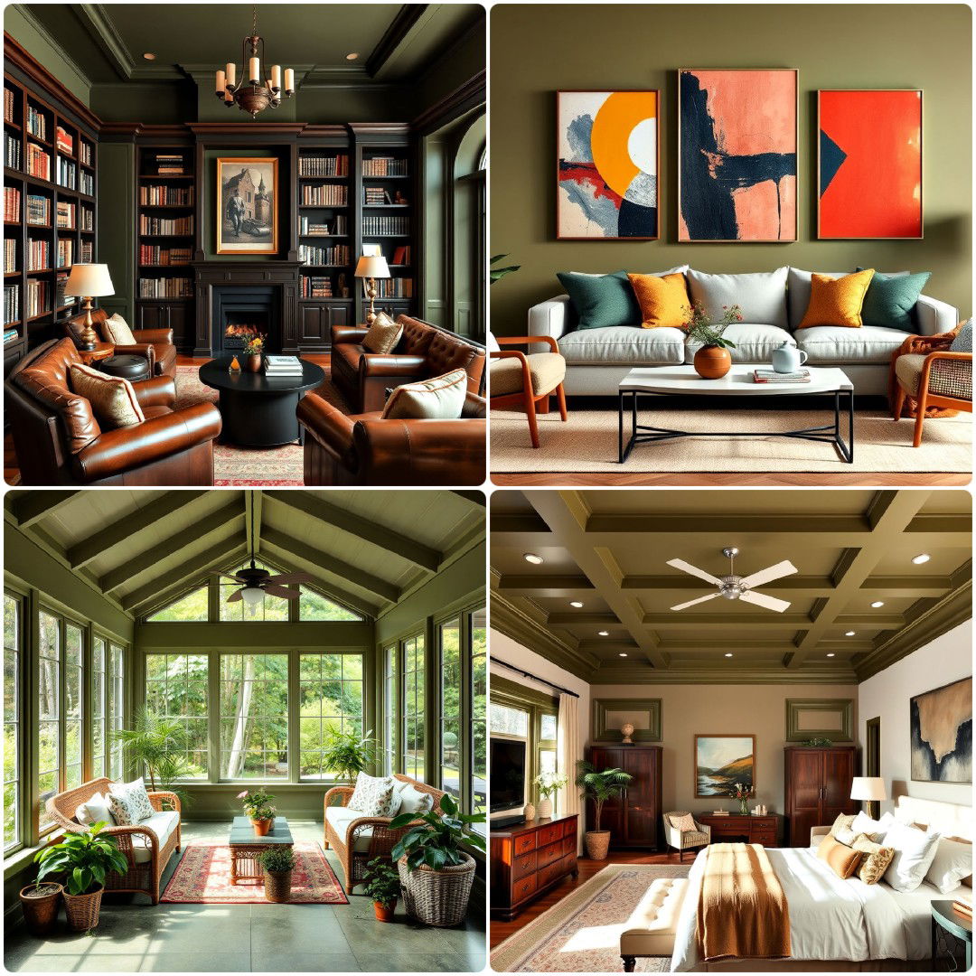 olive green room ideas