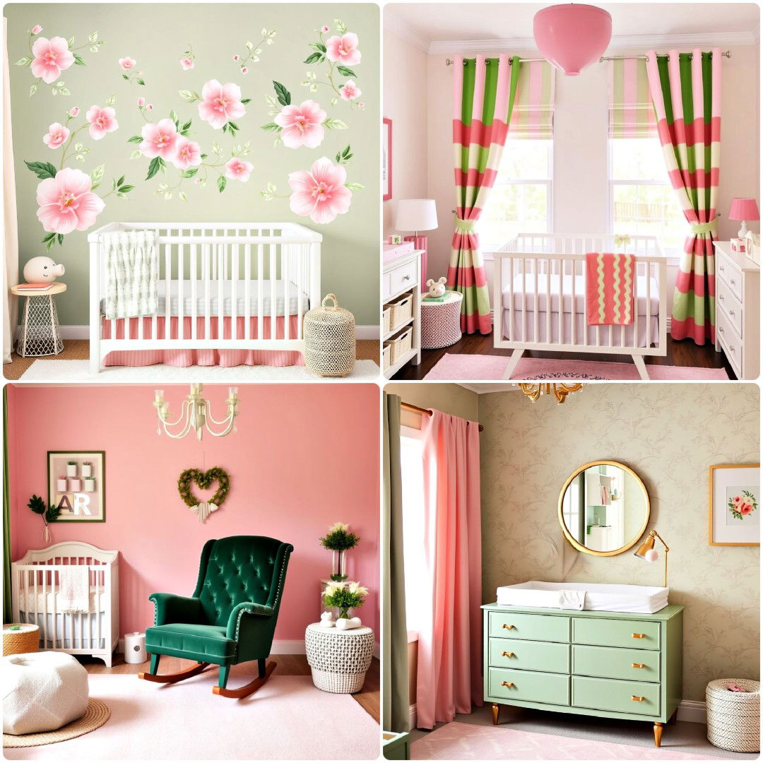 15 Pink and Green Nursery Ideas for A Fresh Look