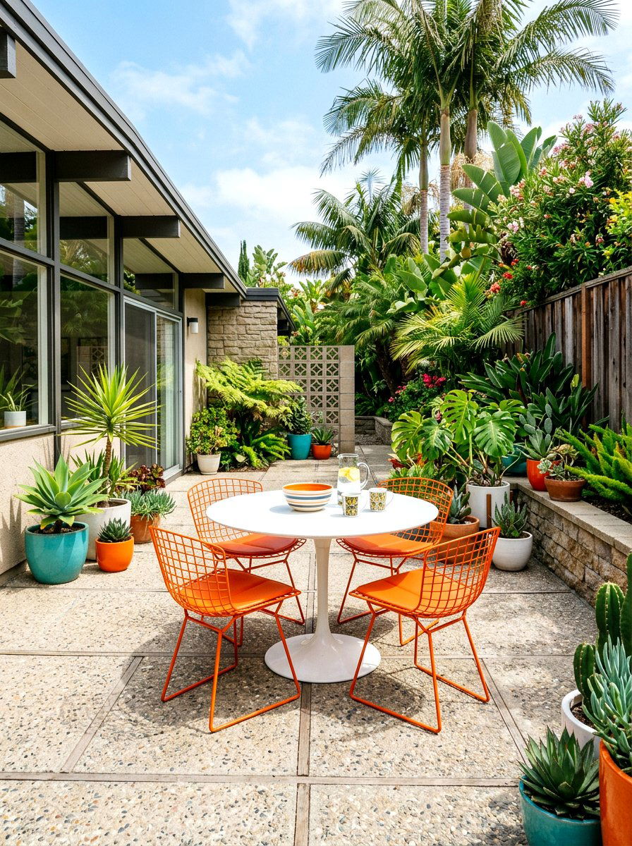 1960s Mod Patio - 30 retro home decor ideas
