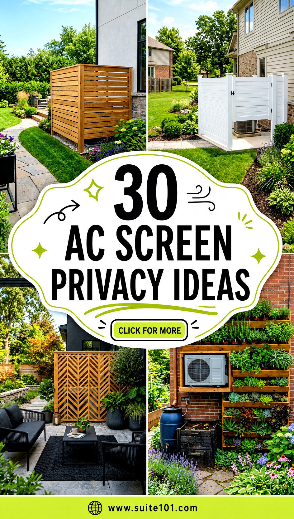 30 AC Screen Privacy Ideas Hide Units and Boost Curb Appeal - 30 AC Screen Privacy Ideas: Hide Units and Boost Curb Appeal