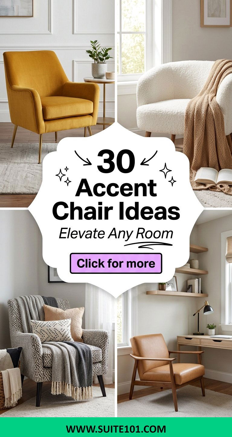 30 Accent Chair Ideas Elevate Any Room in Style Easily - 30 Accent Chair Ideas: Elevate Any Room in Style Easily