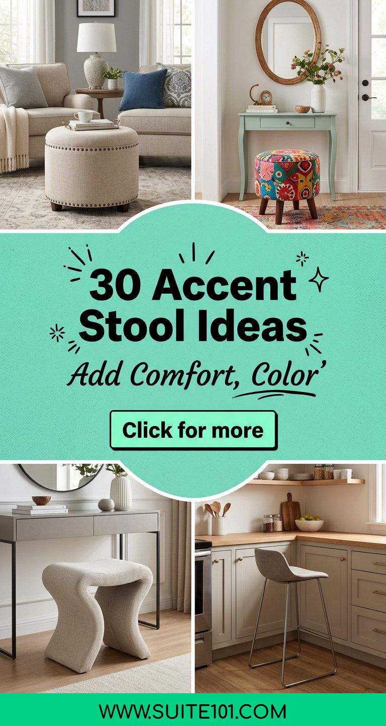 30 Accent Stool Ideas Add Comfort Color and Flair Anywhere - 30 Accent Stool Ideas: Add Comfort, Color, and Flair Anywhere