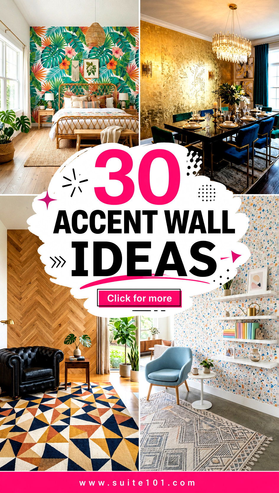 30 Accent Wall Ideas Bold Paint Pattern and Style Wins - 30 Accent Wall Ideas: Bold Paint, Pattern, and Style Wins