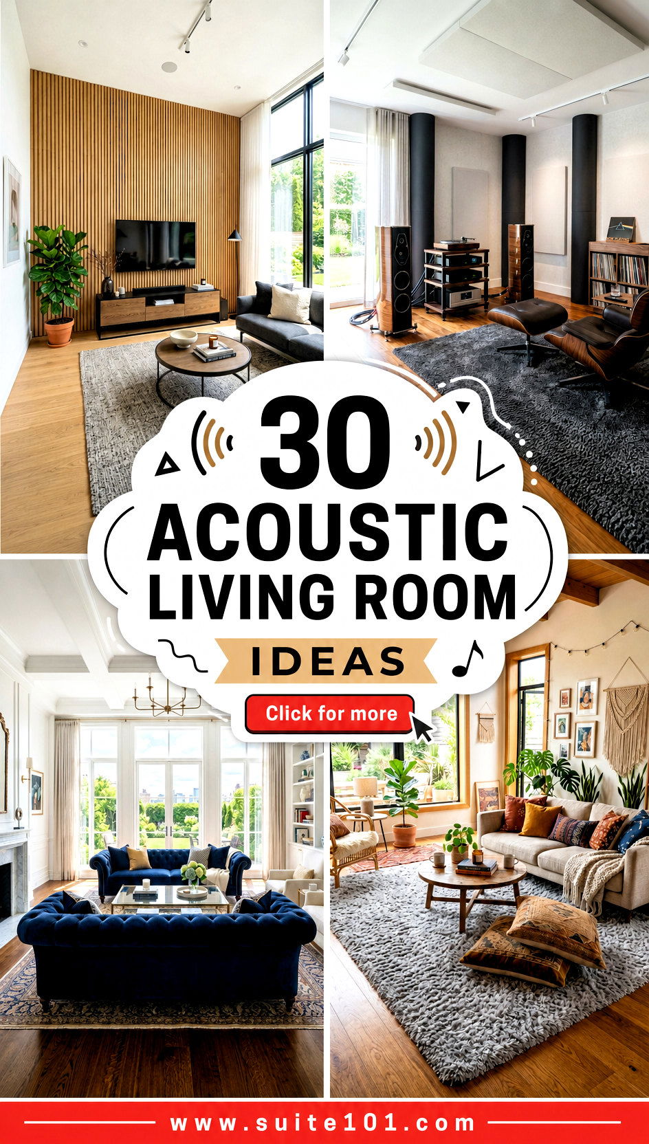 30 Acoustic Living Room Ideas for Cozy Room-Filling Sound - 30 Acoustic Living Room Ideas for Cozy, Room-Filling Sound
