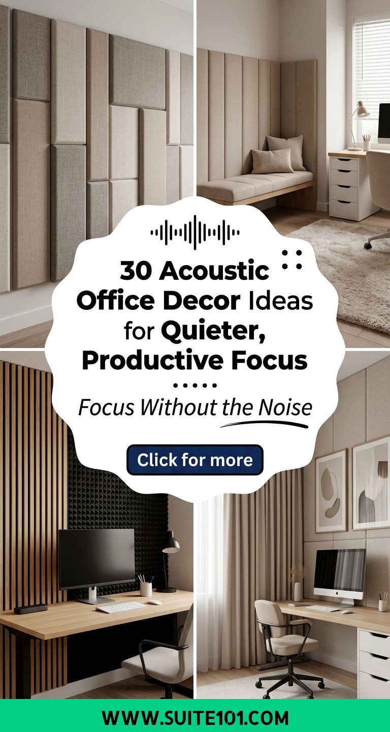 30 Acoustic Office Decor Ideas for Quieter Productive Focus - 30 Acoustic Office Decor Ideas for Quieter, Productive Focus